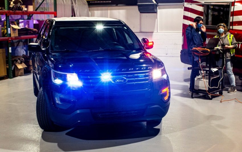 Инженеры Ford придумали, как защитить полицейских от коронавируса